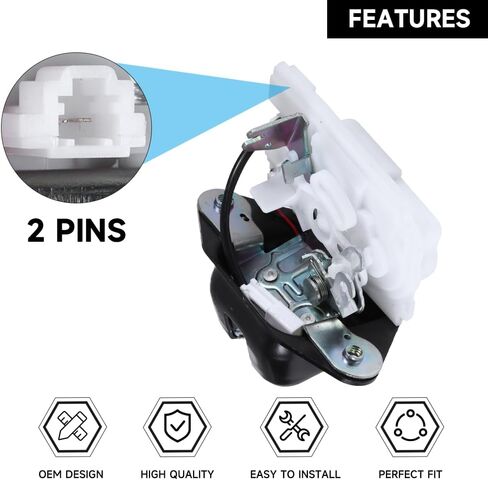Rear Tailgate Latch Actuator Trunk Latch Lock Actuator - Compatible for Honda FIT Jazz GE6/GE8 2009-2014 for Honda FIT Jazz Hybrid GP1 2013-2014 - Replace Part 74801-TF0-003 in Saudi Arabia