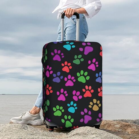 Travel Luggage Cover Dragonfly Sunflower, High Elasticity Washable Travel Baggage Protector Case Fits 26-28 in in Kuwait