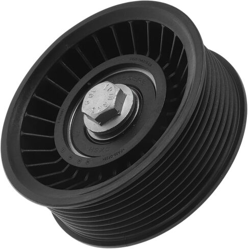 Drive Belt Idler Pulley for Jaguar F-Type 2014-2024 Serpentine Tensioner Pulley Idler with Bolt Washer No.DX2319A216DA/C2D21157 Plastic Black 1 Pcs in Saudi Arabia
