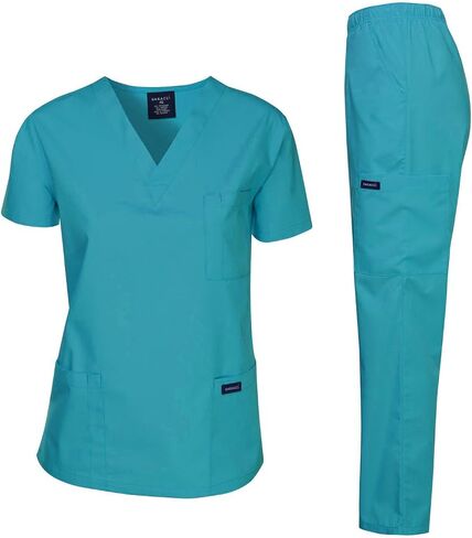 Dagacci Scrubs Medical Uniform Women and Man Scrubs Set Medical Scrubs Top and Pants in Saudi Arabia