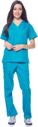 Dagacci Scrubs Medical Uniform Women and Man Scrubs Set Medical Scrubs Top and Pants in Saudi Arabia