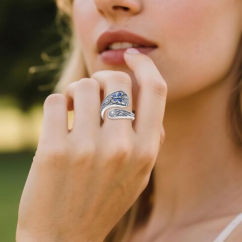 Spoon Ring Sterling Silver Vintage Spoon Ring Jewelry Gifts for Women in Saudi Arabia