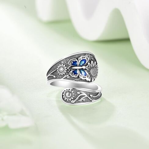Spoon Ring Sterling Silver Vintage Spoon Ring Jewelry Gifts for Women in Saudi Arabia