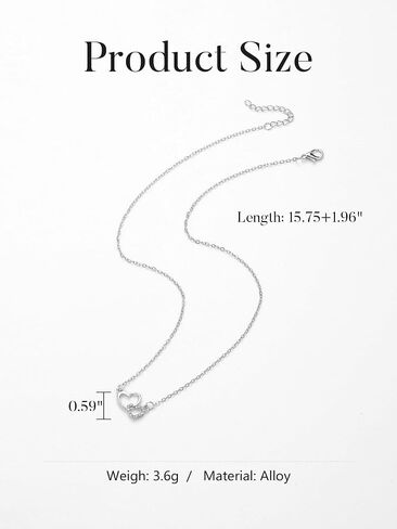 1PC Gold Heart Necklace for Women, Minimalist Fashion Jewelry for Everyday Wear, Trendy Women's Accessory, Gold Chain Necklace with Heart Charm in Saudi Arabia