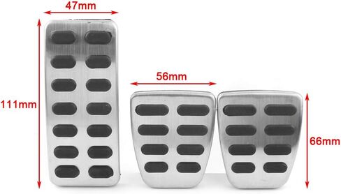 Three T Car Manual Transmission Accelerator Gas Pedal & Brake Clutch Pedal Set for Hyundai Accent/Verna/Solaris / IX20 IX25 2011-2019, for KIA K2 / Rio/Soul / KX3 2011-2019 in Kuwait