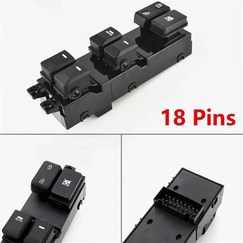 Electric Power Master Window Control Switch Button 93570-1Y200 1Pcs(18 Pins) in Saudi Arabia