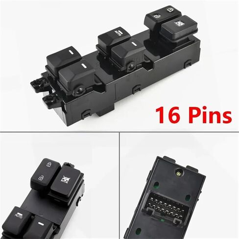 Electric Power Master Window Control Switch Button 93570-1Y200 1Pcs(18 Pins) in Saudi Arabia