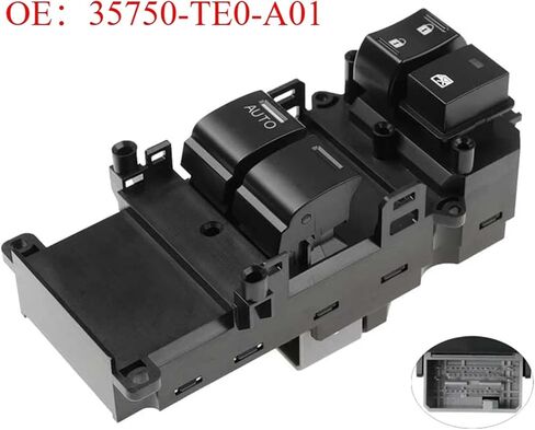 35750-TE0-A01 Front Left Driver Side Power Window Switch Button 1Pcs in Saudi Arabia
