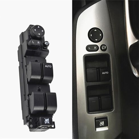 Right Hand Drive RHD Master Window Mirror Switch with Auto Folding Function D652-66-350A 1Pcs(D651-66-350A) in Saudi Arabia