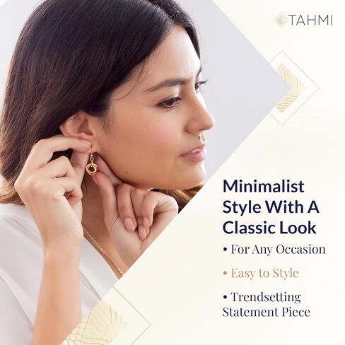 Dainty 14K Yellow Gold-Filled Simple Circle Love Knot Dangle Earrings Elegant Designer Jewelry Gift Idea for Classy Minimalist Women in Saudi Arabia