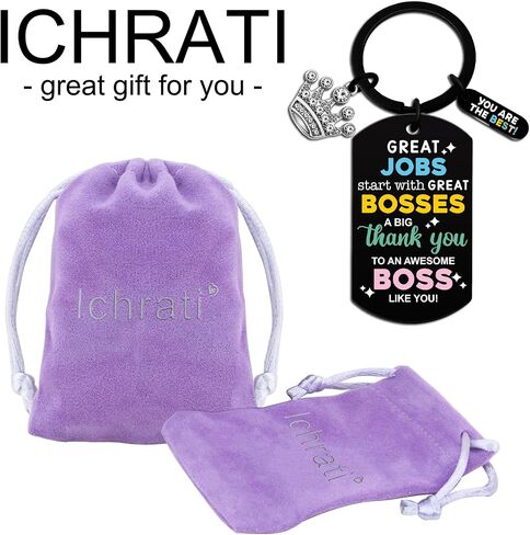 Boss Gift for Women Men Best Bosses Day Gifts Funny Boss Lady Manager Appreciation Farewell Gift Idea Cool Birthday Christmas Thank You Keychain for Bosses Male Female Coworkers Colleagues Employees in Saudi Arabia