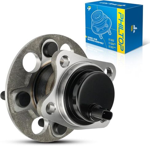 PHILTOP 512636 Rear Wheel Hub Assembly Fit for Toyota Yaris 2015-2018, 4 Lugs Wheel Hub Bearings W/ABS in Saudi Arabia