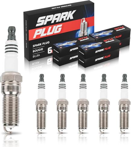 ENA Set of 6 Platinum Spark Plug Compatible with Ford Lincoln Edge F-150 Transit Continental Explorer Flex Taurus MKS MKT MKX MKZ Replacement for CYFS12F5 SP520 in Saudi Arabia