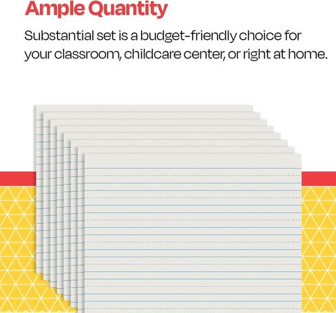 School Smart-85353 Skip-A-Line Ruled Writing Paper, 3/8 Inch Ruled Short Way, 8 x 10-1/2 Inches, White, Pack of 500 in Saudi Arabia