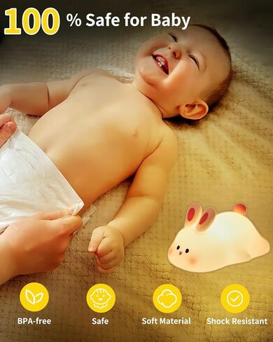 لطيف Dudu Duck Night Light ، مصباح البطة السيليكون ، مصباح LED LED ، مصباح LED قابلاً لإعادة شحنه قابلاً للإعادة الشحن مع ضوء الايقام لمدة 30 دقيقة ومراقبة اللمس لغرفة النوم ديكور هدية غرفة نوم in Kuwait