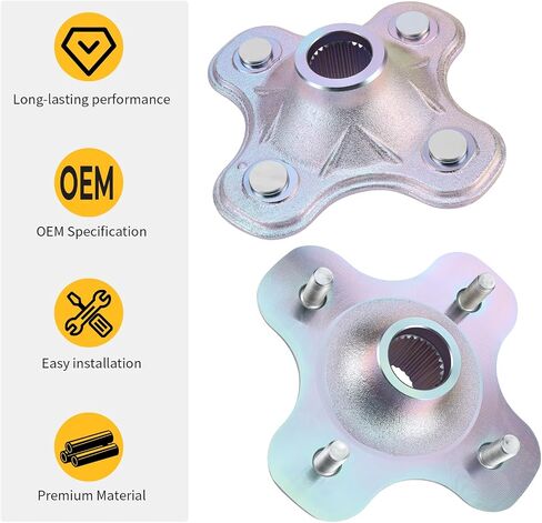 M MATI Rear Left&Right Axle Wheel Hub for Yamaha Big Bear 400 2x4 YFM400 2000 2002-2004 Big Bear 400 4x4 YFM400 2000-2006 2HR-25383-01-00 5FU-F5377-11-00 in Saudi Arabia