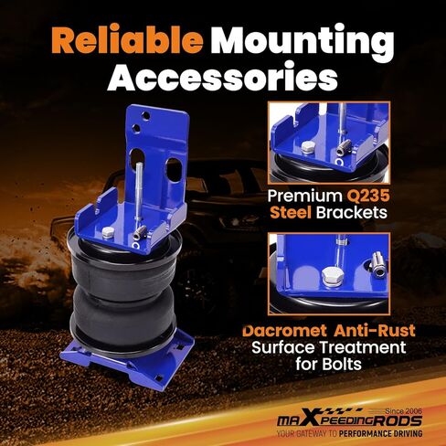 طقم أكياس تعليق هوائي خلفي من maxpeedingrods بوزن 5000 رطل، لسيارة Ford E-450 Econoline 1996-2005، E-450 Super Duty 2006-2025، Motorhome E-450 Class C 1996-2022، مجموعة زنبرك مساعد الهواء in Saudi Arabia