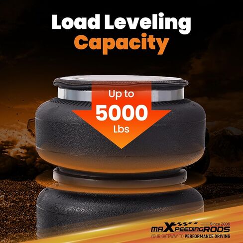 طقم أكياس تعليق هوائي خلفي من maxpeedingrods بوزن 5000 رطل، لسيارة Ford E-450 Econoline 1996-2005، E-450 Super Duty 2006-2025، Motorhome E-450 Class C 1996-2022، مجموعة زنبرك مساعد الهواء in Saudi Arabia