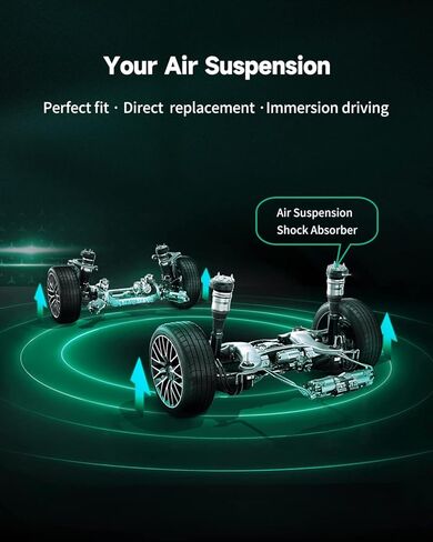 SCITOO Air Struts Suspension Kits 2Pcs Front Shocks Struts Suspensions Replacement Struts Airmatic Kits fit for 2003-2012 for Bentley Continental, 2004-2006 for Volkswagen Phaeton in Saudi Arabia