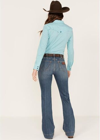 Wrangler Ladies Retro High Rise Trouser Jean- Shelby 11MPESY 29X30 Denim in Saudi Arabia