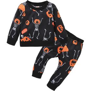 YALLET Baby Toddler Boy Clothes Fall Winter Outfit Long Sleeve Sweatshirts Pants Set 6 9 12 18 24 Months 3T 4T 5T Boy Clothes in Kuwait