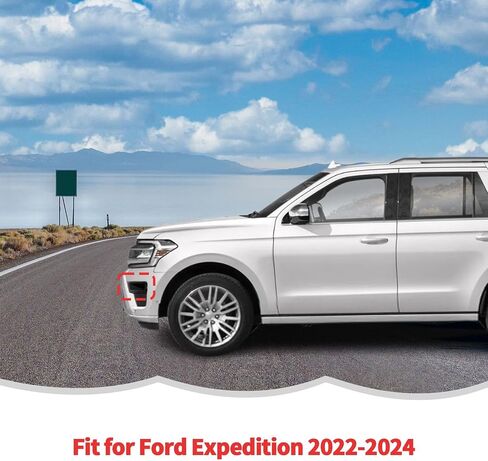 RT-TCZ غطاء مصباح الضباب الأمامي غطاء الكسوة الديكور الخارجي الملحقات لفورد إكسبيديشن 2022 2023 2024 (كروم) in Saudi Arabia