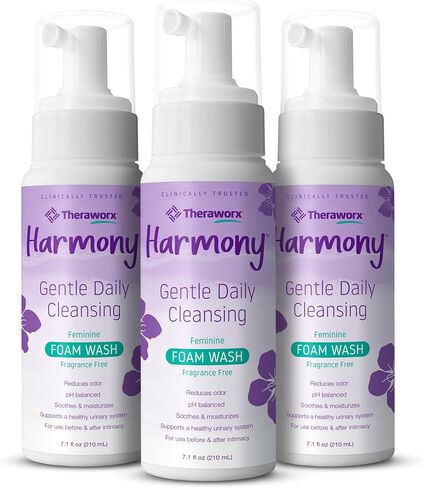 Theraworx Harmony Daily Feminine Care Foam, Gentle Daily Cleansing Fragrance Free, Reduces Odor - 7.1 oz - 1 Count in Saudi Arabia