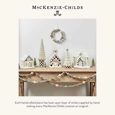 MACKENZIE-CHILDS Gingerbread Illuminated Church, Christmas Indoor Home Decor, Holiday-Village Decor in Saudi Arabia