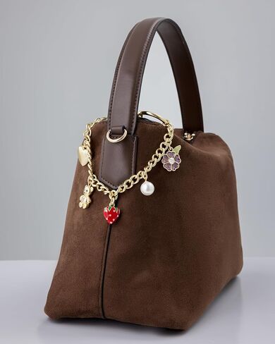 PAVOI 14K Gold Plated Chain Bag Charm for Handbags - Trendy Removable Motif Charms Keychain for Women - Purse Accessory Gift in Saudi Arabia
