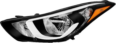 PENSUN Halogen Headlights Headlamps Fit For 2014 2015 2016 Hyundai Elantra Headlight Assembly With Bulbs Replace Factory 921013Y500 921023Y500 (Driver Left Side) in Saudi Arabia