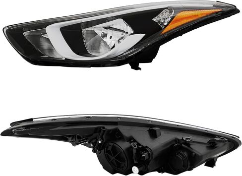 PENSUN Halogen Headlights Headlamps Fit For 2014 2015 2016 Hyundai Elantra Headlight Assembly With Bulbs Replace Factory 921013Y500 921023Y500 (Driver Left Side) in Saudi Arabia