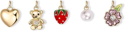 PAVOI 14K Gold Plated Chain Bag Charm for Handbags - Trendy Removable Motif Charms Keychain for Women - Purse Accessory Gift in Saudi Arabia