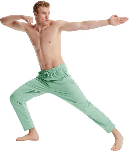 Cotton Sweatpants for Men Yoga Sweatpants with Zipper Pockets in Saudi Arabia