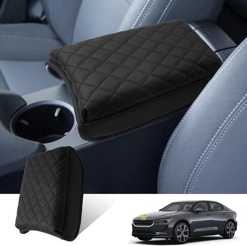Ruiya Polestar 2 Armrest Cover 2021-2025 Polestar 2 Accessories Center Console Cover Auto Armrest Cover Protector Compatible with 2021 2022 2023 2024 2025 Polestar 2 Interior Accessories in Saudi Arabia