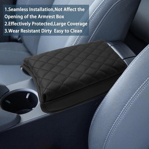 Ruiya Polestar 2 Armrest Cover 2021-2025 Polestar 2 Accessories Center Console Cover Auto Armrest Cover Protector Compatible with 2021 2022 2023 2024 2025 Polestar 2 Interior Accessories in Saudi Arabia