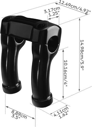TCMT 4 "طويل المقود الناهض 1-1/4" المشبك العلوي مناسب لـ Harley Breakout FXBR 2023-24 114 FXBRS 18-20 Street Bob FXBB 18-20 114 FXBBS 21-24 Softail Standard FXST 20 FXDR 114 FXDRS 19-20 in Saudi Arabia