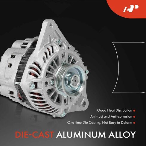 مولد كهربائي ممتاز متوافق مع Mitsubishi Lancer 2005 2006 2007 2.0L، 12V 105A 4-Groove Pulley في اتجاه عقارب الساعة، استبدال # A002TG0691، A003TG0691 in Saudi Arabia