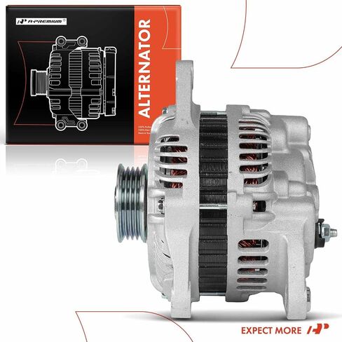 مولد كهربائي ممتاز متوافق مع Mitsubishi Lancer 2005 2006 2007 2.0L، 12V 105A 4-Groove Pulley في اتجاه عقارب الساعة، استبدال # A002TG0691، A003TG0691 in Saudi Arabia