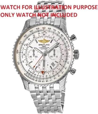 Ewatchparts 18mm Watch Link Compatible With Breitling Navitimer 443A Bracelet Ab0127 Stainless 7 Watch Link Polish in Saudi Arabia