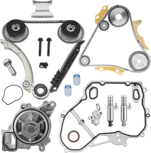L4 2.2L 2.4L Timing Chain Kit with Water Pump VVT Compatible with Chevrolet Equinox HHR Impala Malibu Cobalt Buick Regal LaCrosse Verano GMC Terrain Pontiac G5 Replace# 9-4201S 12630084 in Saudi Arabia