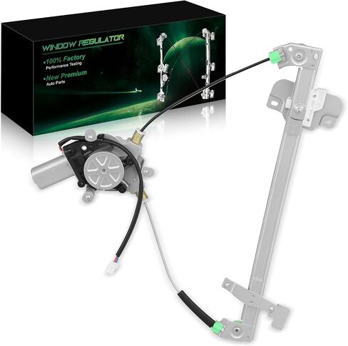 B25E-59-590D Front Left Driver Side Power Window Regulator with Motor Fit for:-Mazda Protege 1999 2000 2001 2002 2003, for Protege5 2002 2003, with 2 Pin OE# 741-740 741740 B25E-59-590E in Saudi Arabia