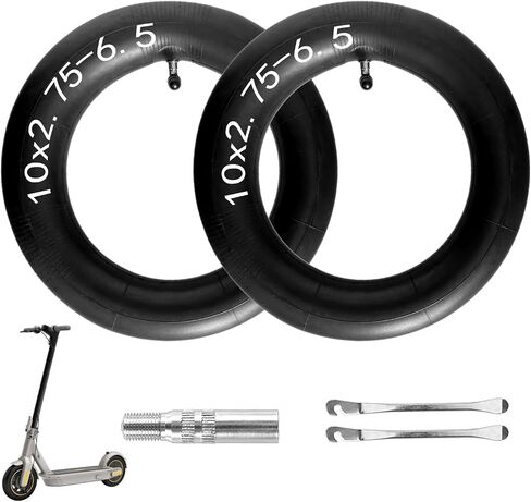 10x2.75-6.5 Off-Road Vacuum Tire, 10 Inch Electric Scooter Replacement Tire, With Tire Air Valve, Compatible With Speedway 5 Dualtron 3 Hover-1 Alpha gotrax G4 Electric Scooter Thickened Anti-slip in Kuwait