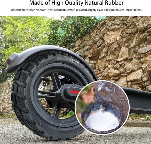 10x2.75-6.5 Off-Road Vacuum Tire, 10 Inch Electric Scooter Replacement Tire, With Tire Air Valve, Compatible With Speedway 5 Dualtron 3 Hover-1 Alpha gotrax G4 Electric Scooter Thickened Anti-slip in Kuwait