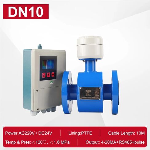 Split Type Electromagnetic Flow Meter DN10-DN50 for Sewage Liquid 4-20mA RS485 Output Digital High Sensor(DN10) in Saudi Arabia