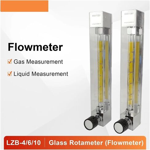 1pcs LZB-10 Variable Area Glass Flow Meter 25-250L/H with Control Valve Vertical Mount 12mm Hose Liquid Rotameter(16-160L-H) in Saudi Arabia