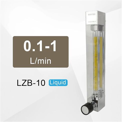1pcs LZB-10 Variable Area Glass Flow Meter 25-250L/H with Control Valve Vertical Mount 12mm Hose Liquid Rotameter(16-160L-H) in Saudi Arabia