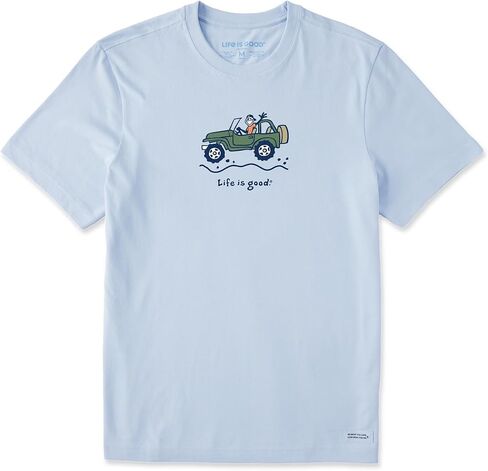 Life is Good. Men's Offroad Jake SS Crusher Tee, Glacier Blue, X-Large in Saudi Arabia
