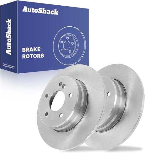 AutoShack Rear Brake Rotors | Replacement For Mercedes SLK280 SLK350 SLK300 E320 CLK320 C320 CLK430 E430 C240 C36 AMG E300 E420 2003-2007 C230 2006-2007 C280 C350 2006-2009 CLK350 V6 | 2-PC Set in Saudi Arabia