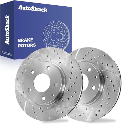 AutoShack Front Brake Rotors | Replacement For 2014-2016 Mazda 3 2014 2016 Mazda 3 Sport 2016-2022 Mazda CX-3 2.0L FWD | Coated | 2-PC Set | ArmorStop in Saudi Arabia