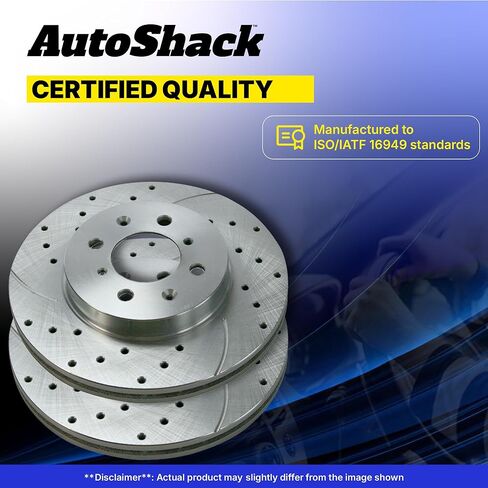 AutoShack Front Brake Rotors | Replacement For 2014-2016 Mazda 3 2014 2016 Mazda 3 Sport 2016-2022 Mazda CX-3 2.0L FWD | Coated | 2-PC Set | ArmorStop in Saudi Arabia